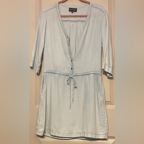 ✨michael Stars Sz-S Light Blue Denim Dress, Airy & Comfortable Cool- GentlyUsed✨ - Picture 11 of 16